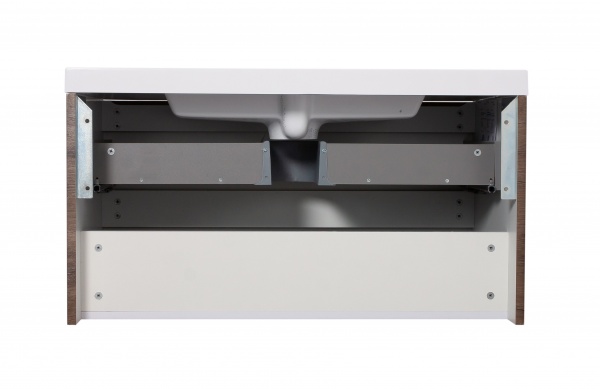 Тумба підвісна Aqua Rodos Vista каштан з умивальником Ваr 90 см