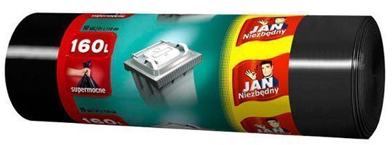 Мішки для побутового сміття Jan Niezbedny JN LDPE 91х110см стандартні 160 л 20 шт.