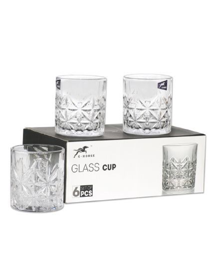 Набор стаканов низких Crystal Carol 320 мл 6 шт. YIWU 