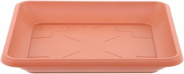 Поддон пластиковый Prosperplast Terra квадратный (14084) терракот 