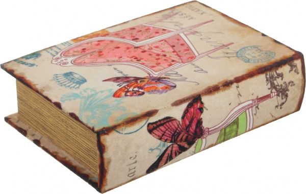 Скринька-книга Рожеве крісло 14х5х20 см