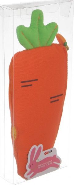 Пенал тестильний весняна морква зелено-помаранчевий