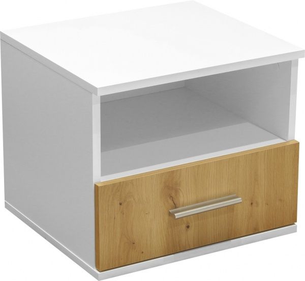 Тумба приліжкова Рієка Р-ТКр1 450х400х403 мм дуб артизан/білий 