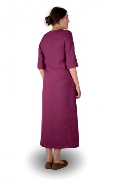 Сукня Галерея льону Меридіан р. 48 вишневий 0032/48/562 