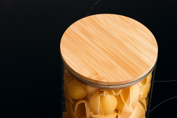 Ємність скляна з дерев'яною кришкою VT-7113 1300 мл Vittora