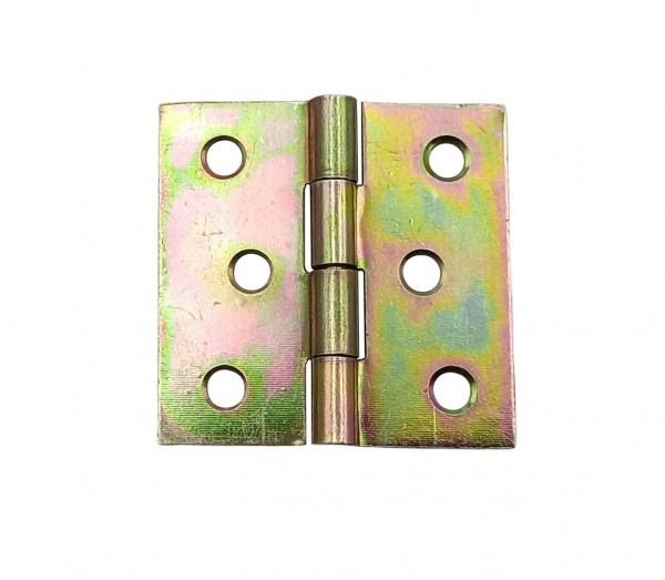 Петля Domax 40x40x1 мм жовтий цинк універсальна