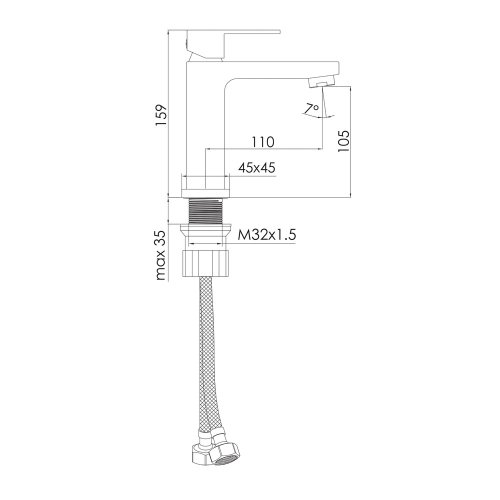 Смеситель для умывальника KARLOV f03507610AA