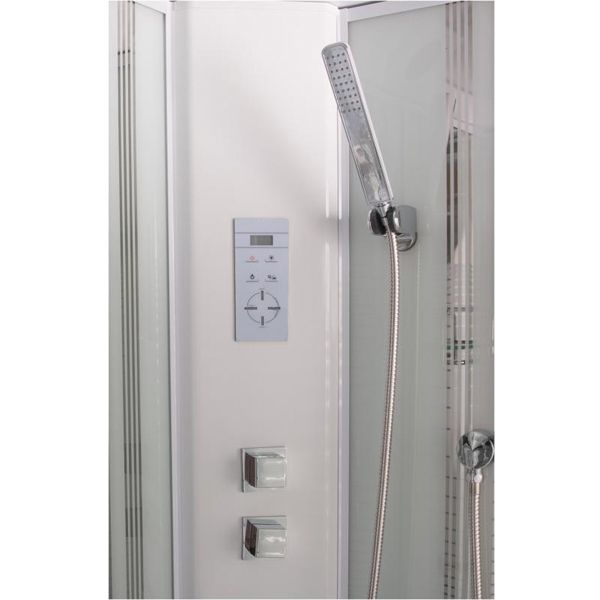 Гидромассажный бокс SELAK VK76-4L 1200*850*2150 профиль белый, стекло прозрачное