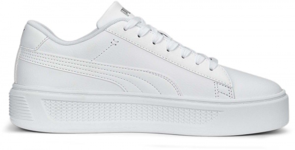 Кеды Puma SMASH PLATFORM V3 PUMA WHITE-PUMA SILVER 39075801 р.38,5 белый