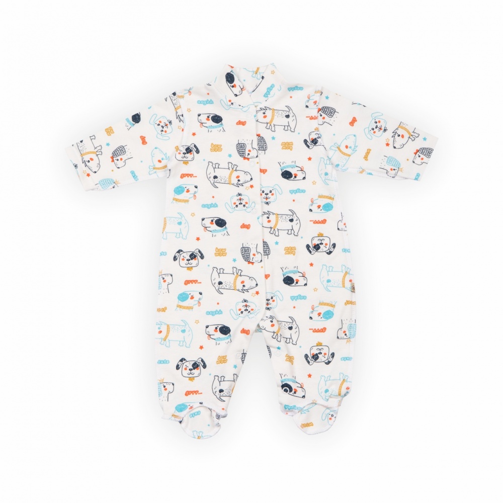 Человечек для мальчика GABBI р.62 голубой с принтом 13866