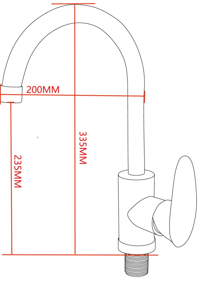 Смеситель для кухни Silver VEGA PL SLHO0742BL