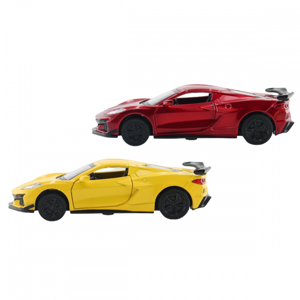 Автомодель TechnoDrive 1:40 Chevrolet Corvette C8 Z06 2024 red/yellow 250310