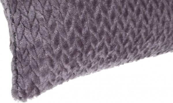 Подушка декоративна коса жакард 260 gsm 45x45 см сірий La Nuit 