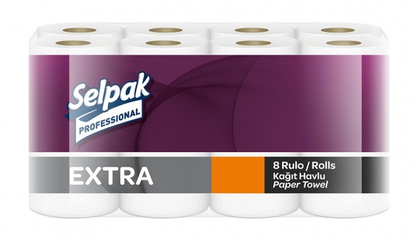 Бумажные полотенца Selpak Professional Extra двухслойная 8 шт.