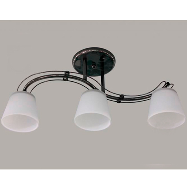 Люстра потолочная Геотон А115-3 3x60 Вт E27 черный 