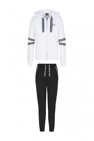 Спортивний костюм EA7 TRACKSUIT 3KTV69-TJU6Z-22BA р. S чорно-білий