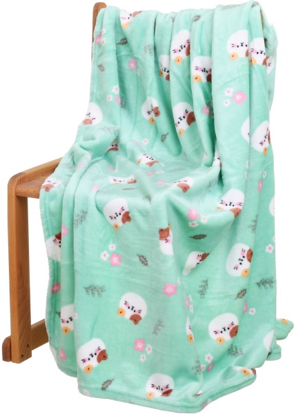 Плед Lotus Котики 100x120 см ментоловый 21kf-04 