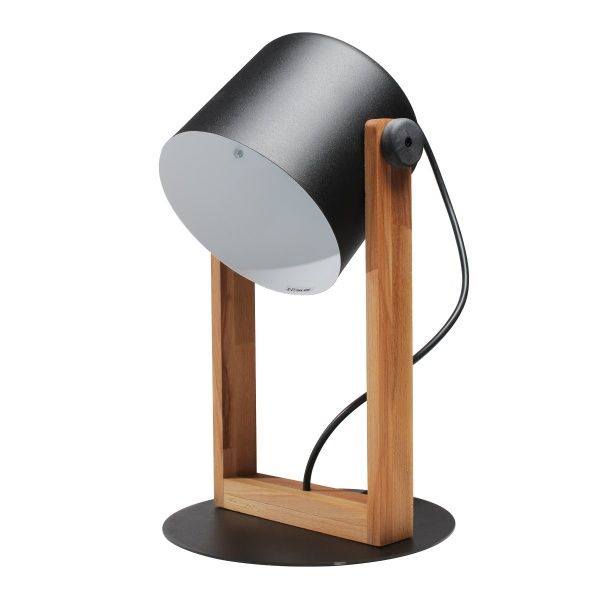 Настольная лампа Светкомплект LOFT TB 160 1x40 Вт E27 черный/дерево 