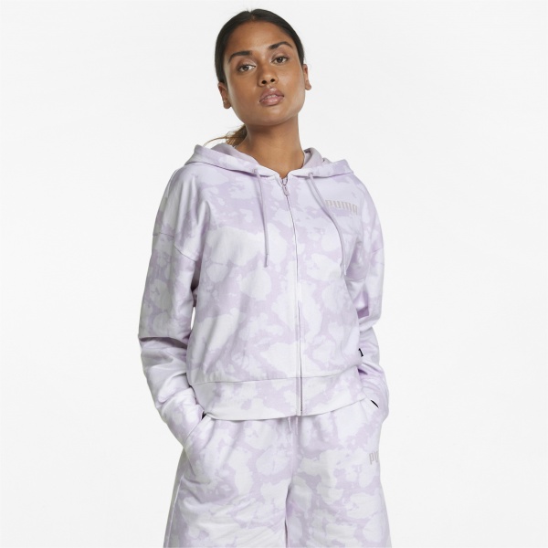 Джемпер Puma Summer Full-Zip Hoodie 84872517 р. XS сиреневый