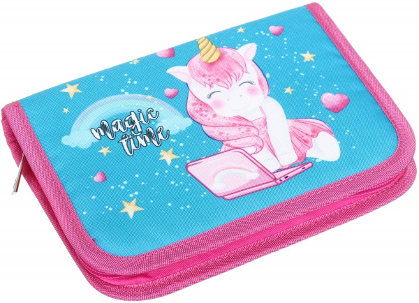 Пенал шкільний Unicorn laptop Lider різнокольоровий