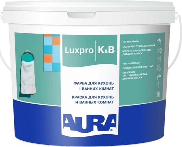 Фарба Aura Luxpro K&B білий 2,5л 3,04кг