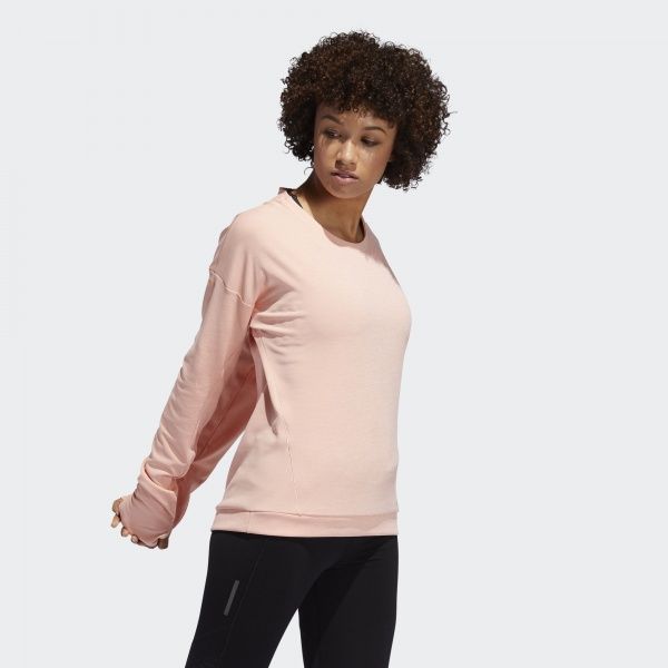 Джемпер Adidas RUNR CRU W DZ4919 р. L рожевий