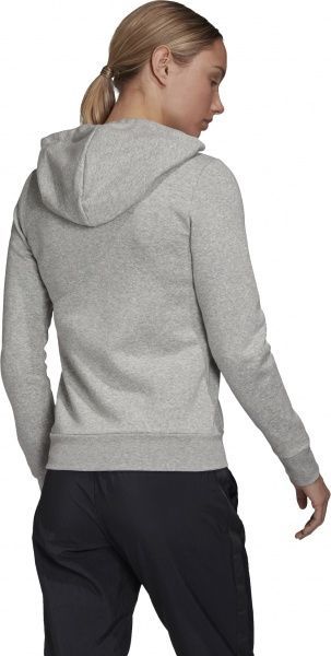 Джемпер Adidas W E LIN FZHD FL GD2987 р. L сірий