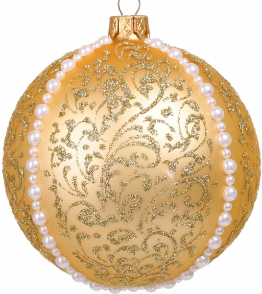 Шар новогодний Элит d 100 мм в ассортименте