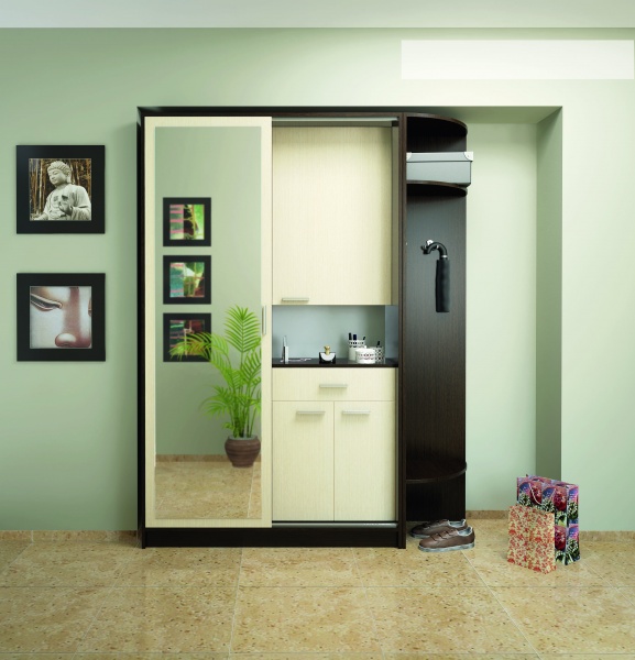 Передпокій SOKME Кутове закінчення Лола венге темний 