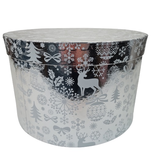 Коробка подарочная Тубус новогодний Елочка 17х11 см 5002-2