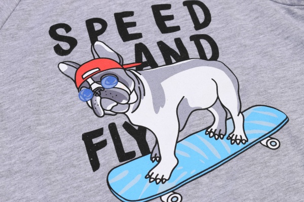 Джемпер для мальчика Funtime Speed and fly р.122 серый 