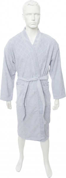 Халат мужской Durutex Velour р. XXXL серебряный