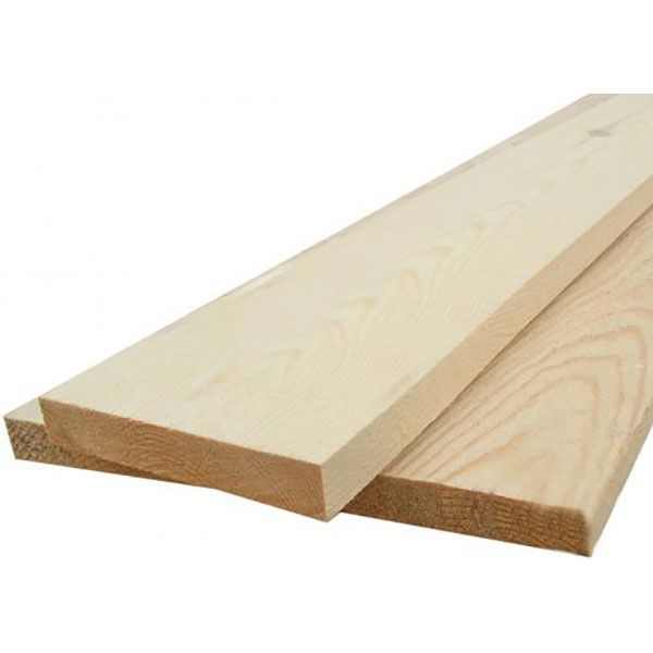 Доска цельная 25х120х2000 мм сосна