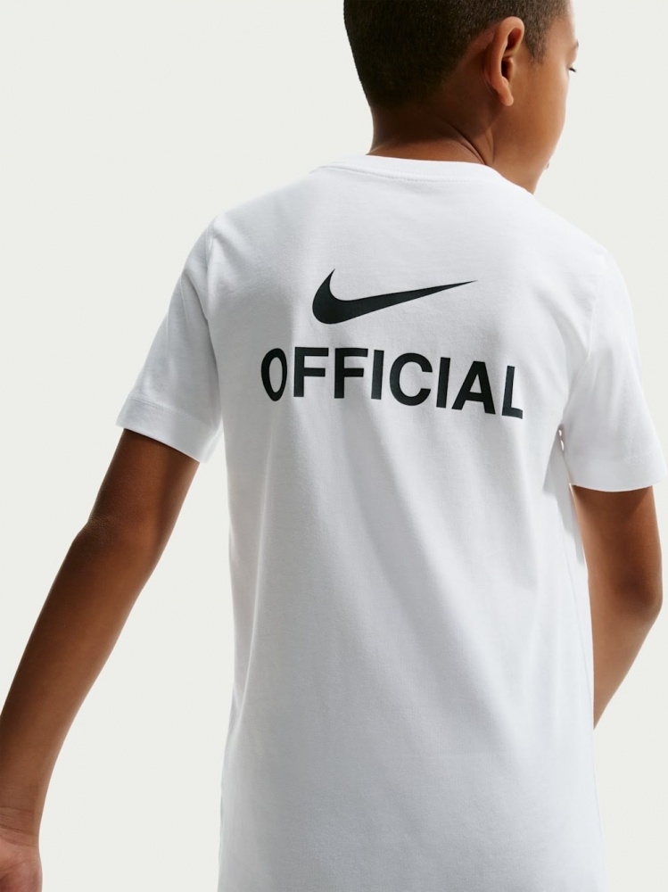 Футболка Nike K NSW TEE OFFICIAL II0392-100 р.L білий
