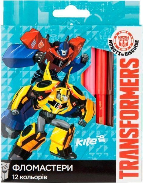 Фломастеры Transformers 12 шт KITE
