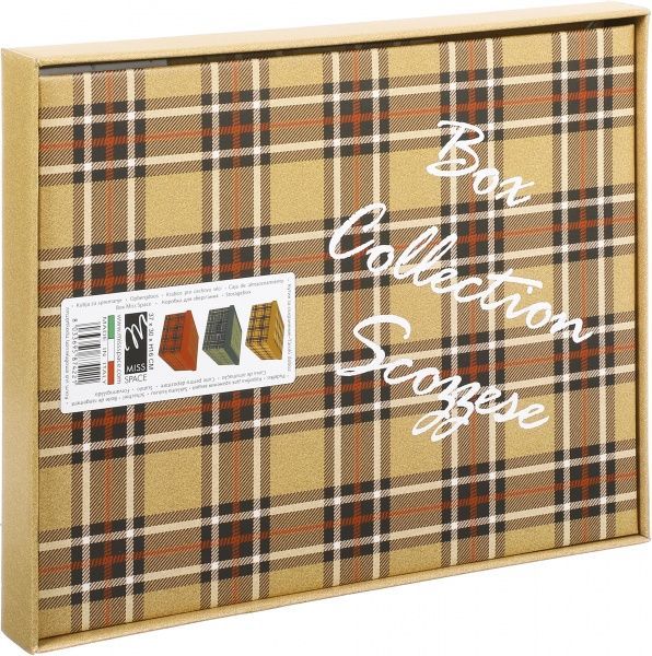 Ящик картонний Miss Space Клітинка 370x300x160 мм бежевий