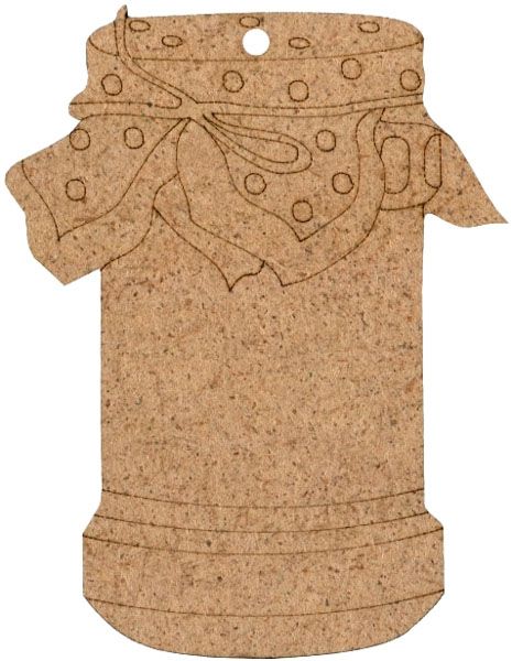 Заготовка Баночка 3 7x9 см 5 шт. Rosa Talent 