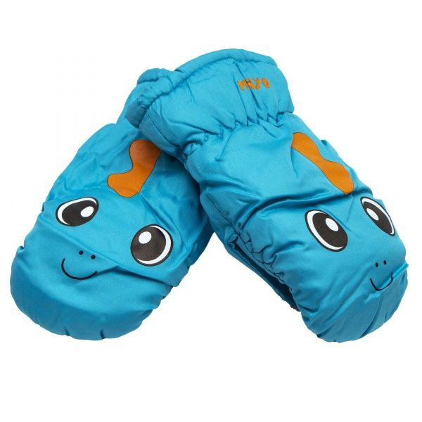 Варежки детские лыжные 18 см бирюзовый 517212 