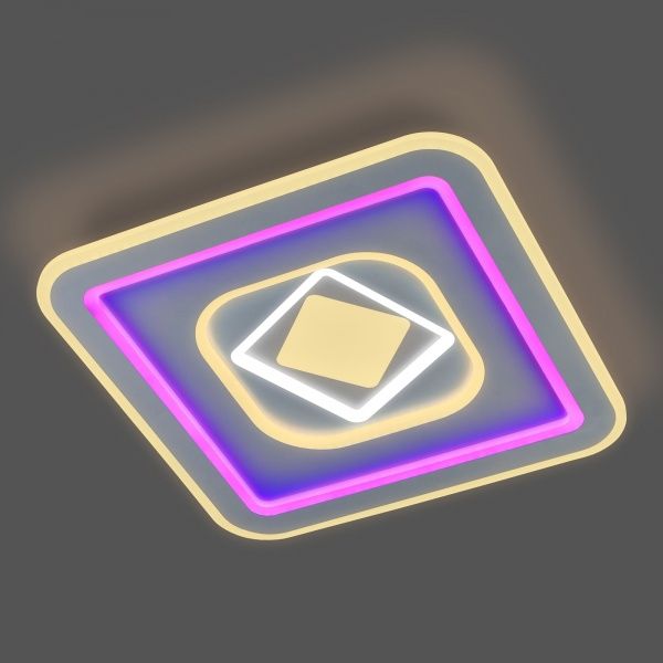 Світильник стельовий Strotskis Coloris LED з пультом ДК 206 Вт білий 90215/1 