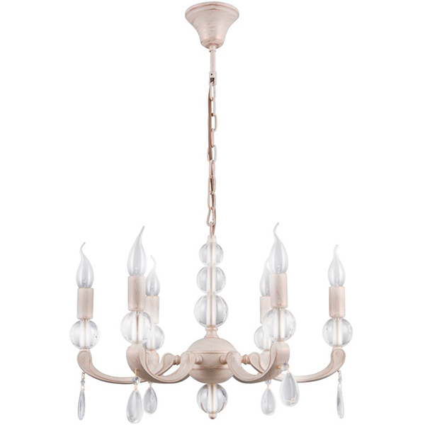 Люстра Victoria Lighting Tayanna/SP6 6x40 Вт E14 античный белый