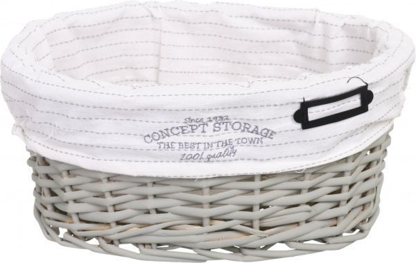 Кошик плетений Tony Bridge Basket з текстилем 28х20х12 см HQN20-4CD-5 