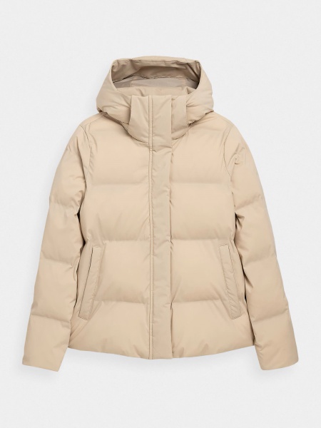 Пуховик 4F D4Z21-KUDP203-83S р.L бежевый