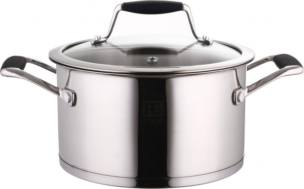 Набор посуды Houston 10 предметов со стеклянными крышками Flamberg Premium