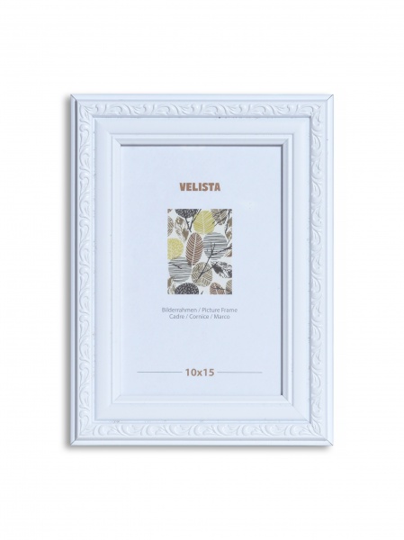Рамка для фотографії зі склом Velista 30M-015Mv 1 фото 10x15 см білий матовий 