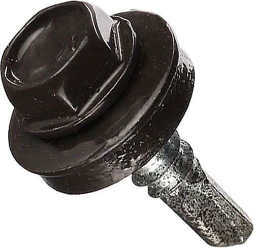 Саморіз зі свердлом по металу 4.8x19 мм вага шоколад RAL 8019 EXPERT FIX