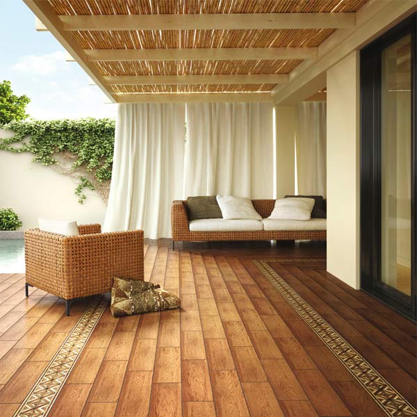 Плитка Интеркерама Massima 150x500 мм коричневая темная