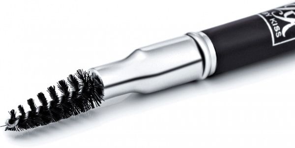 Олівець для брів Kiss Wooden Pencil зі стругачкою Chocolate Brown 1,2 г