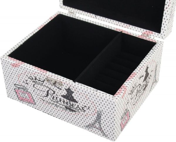 Скринька Прованс 20х16х11 см біло-срібляста