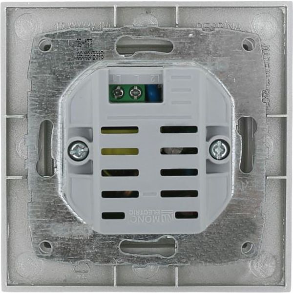 Розетка USB із заземленням Mono Despina без шторок без кришки сріблястий 102-212105-177