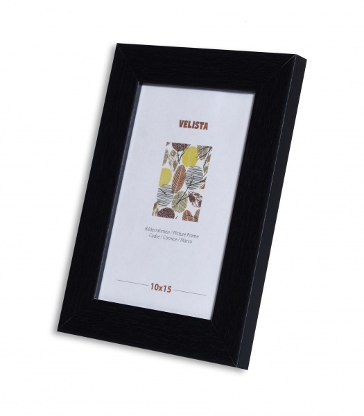 Рамка для фотографії зі склом Веліста 25W-86888-8v 1 фото 13х18 см чорний 